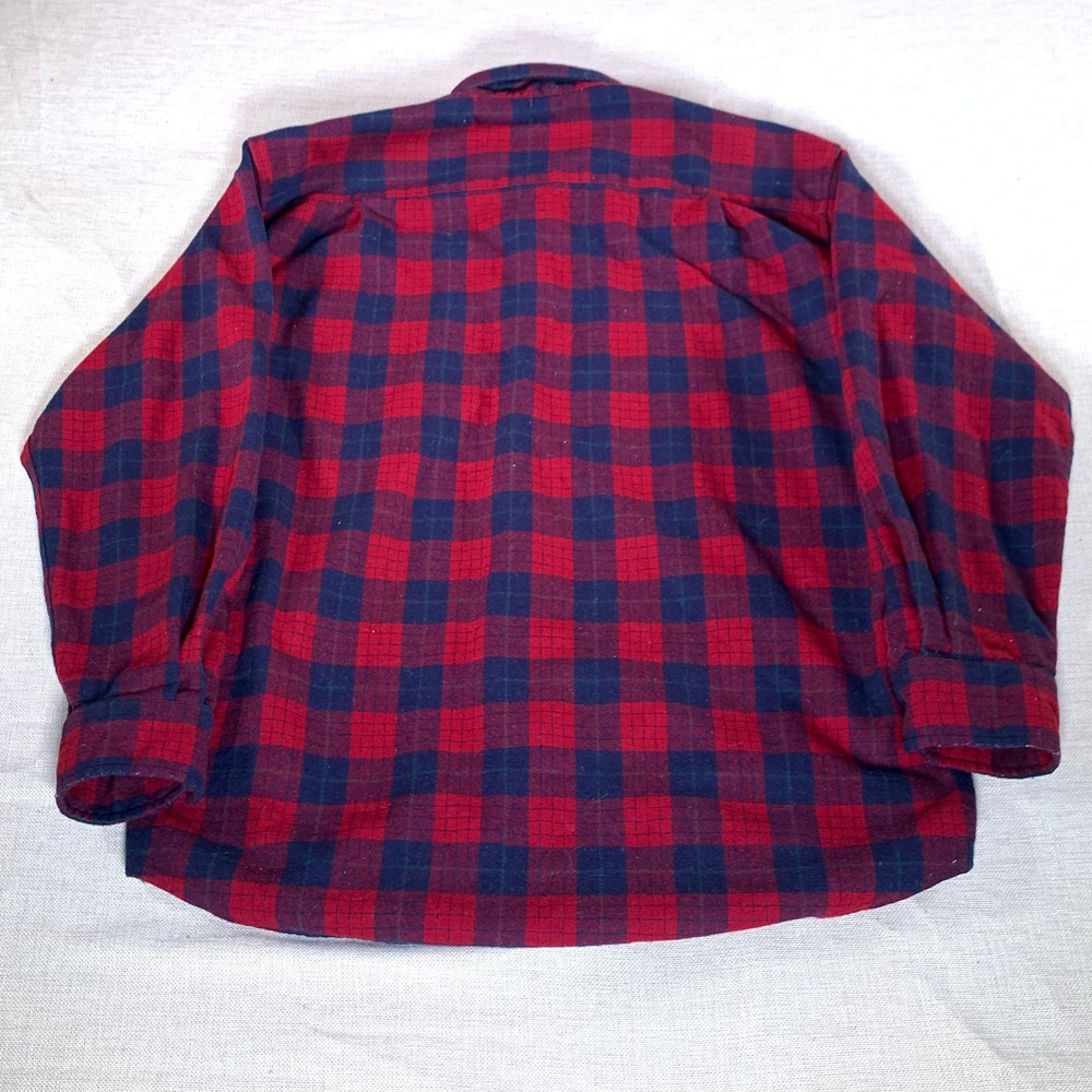 Pendleton Fireside Wool Blend Plaid Button Up Shirt Size M Robinson Dress Tartan - Picture 3 of 10